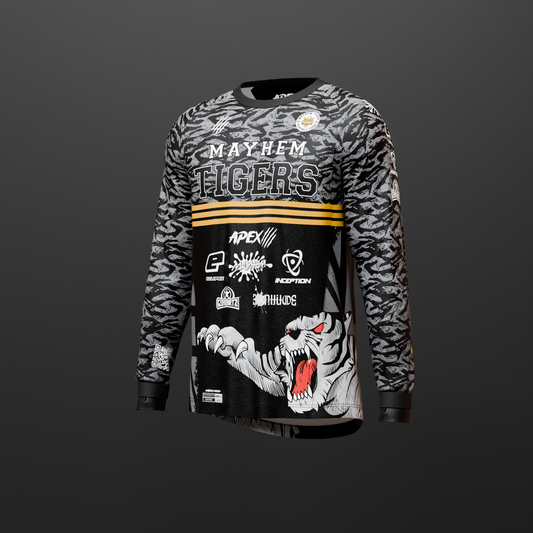 MAYHEM TIGERS 2024 BLACK TEAM JERSEY - UK EDITION