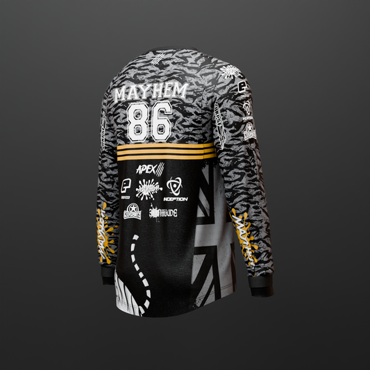 MAYHEM TIGERS 2024 BLACK TEAM JERSEY - UK EDITION