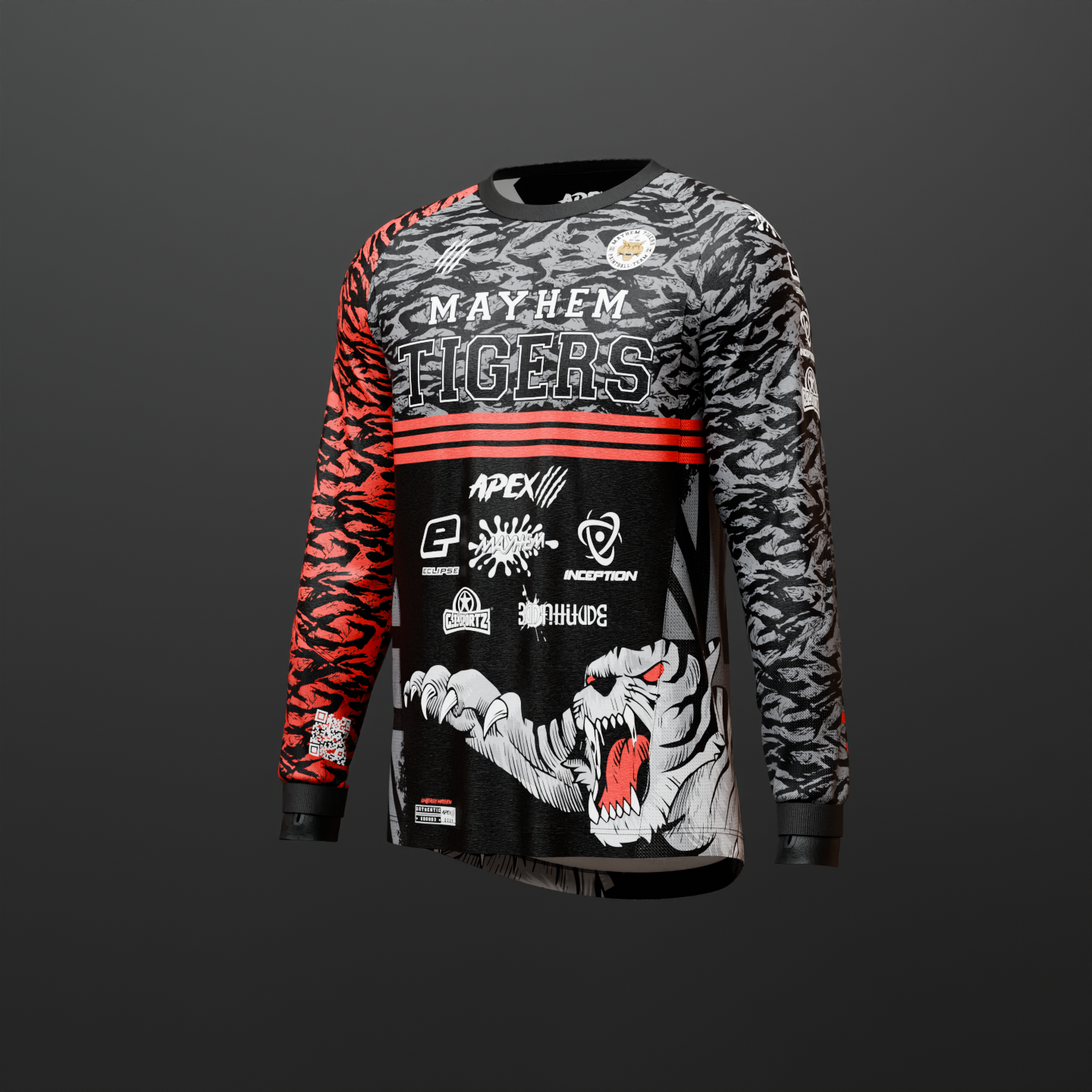 MAYHEM TIGERS 2024 RED TEAM JERSEY - UK EDITION