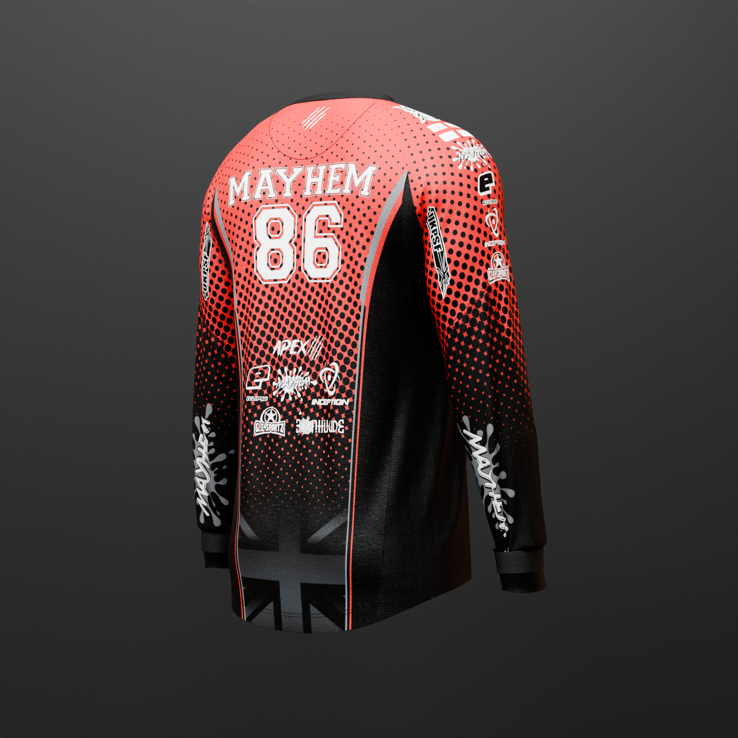 MAYHEM TIGERS 2025 NXL SEMI-PRO TEAM JERSEY RED