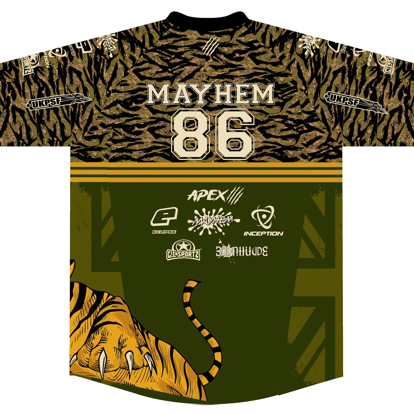 MAYHEM TIGERS 2024 GOLD TEAM JERSEY - UK EDITION