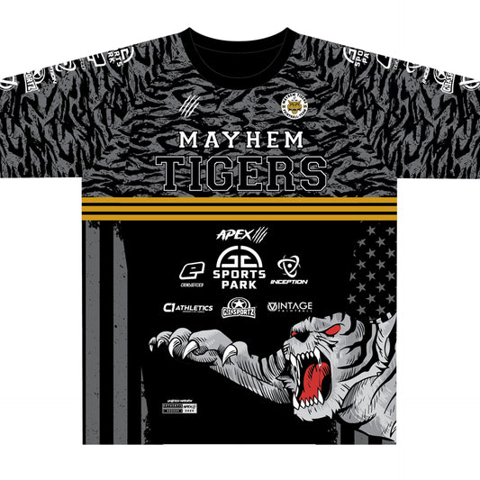 MAYHEM TIGERS 2024 BLACK TEAM JERSEY - US EDITION