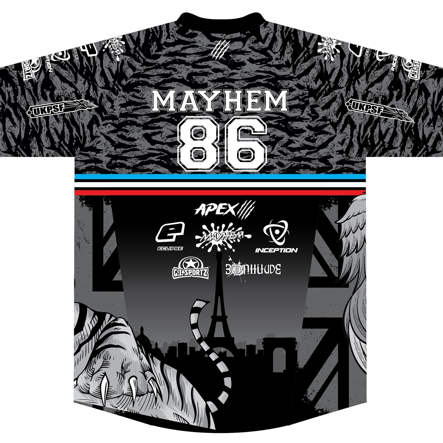 PARIS ICPL MAYHEM TIGERS 2024 TEAM JERSEY