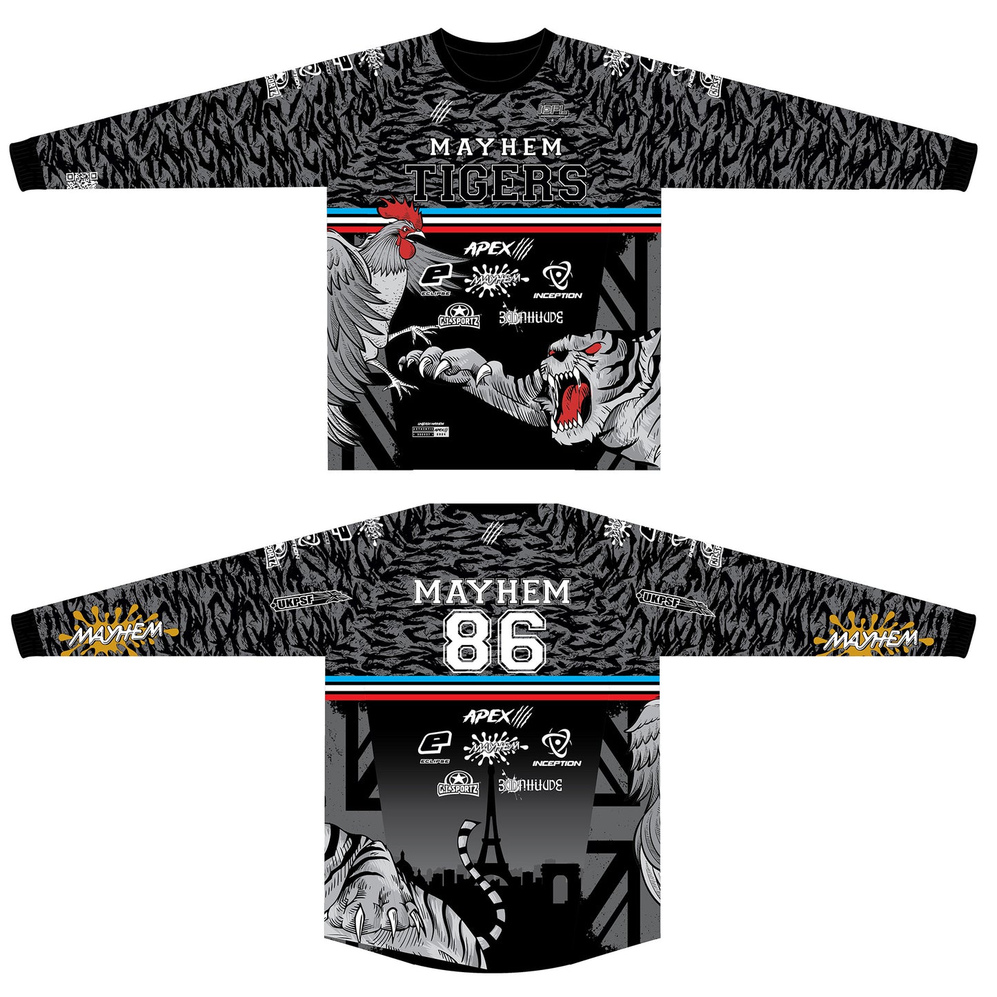 PARIS ICPL MAYHEM TIGERS 2024 TEAM JERSEY