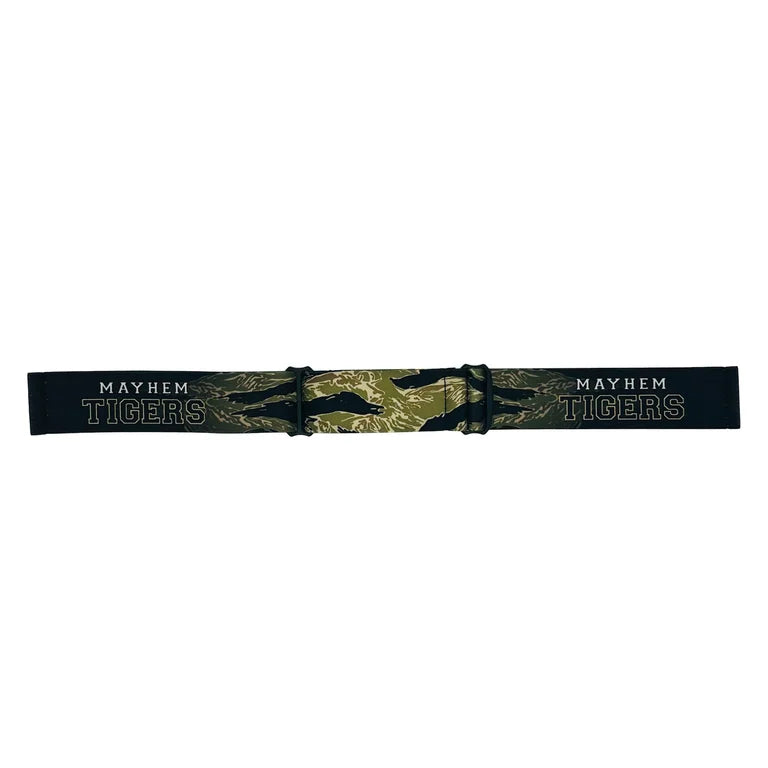 MAYHEM TIGERS TEAM GOGGLE STRAP - GREEN TIGERSTRIPE