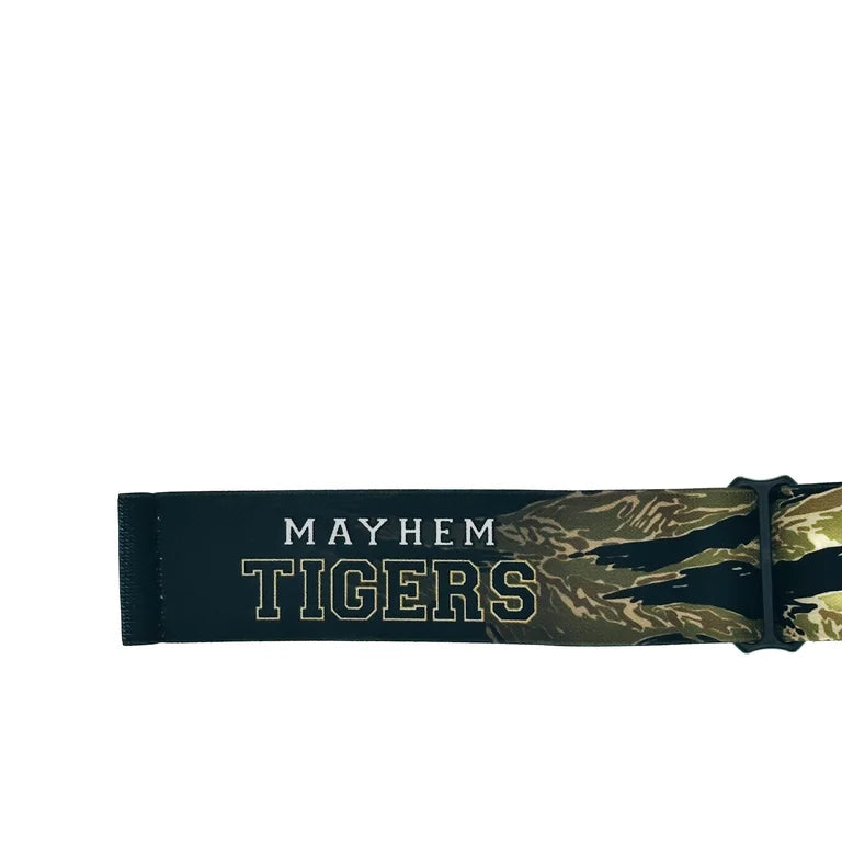 MAYHEM TIGERS TEAM GOGGLE STRAP - GREEN TIGERSTRIPE