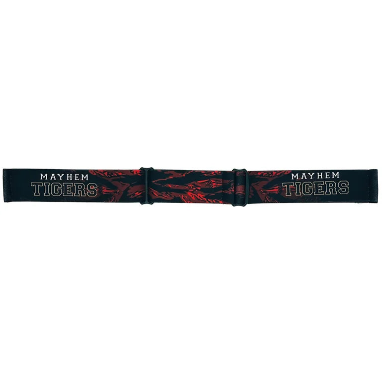 MAYHEM TIGERS TEAM GOGGLE STRAP - RED TIGERSTRIPE