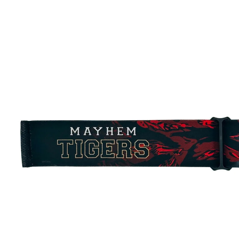 MAYHEM TIGERS TEAM GOGGLE STRAP - RED TIGERSTRIPE